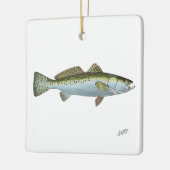 Zeeforel Keramisch Ornament (Links)
