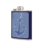 zeefstijl voor zeeankers heupfles (Links)