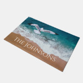 Zeegarnaal over het Zee Shore Deurmat (Schuin)