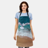 Zeegarnaal over het Zee Shore Schort (Gedragen)