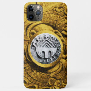 ZEEGEL VAN DE KNIGHTS TEMPLAR gold yellow iPhone 11 Pro Max Hoesje