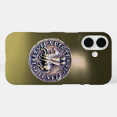 ZEEGEL VAN DE KNIGHTS TEMPLAR grijs Case-Mate iPhone Case (Achterkant (horizontaal))