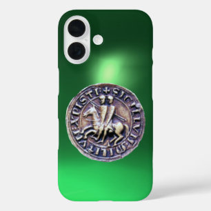 ZEEGEL VAN DE KNIGHTS TEMPLAR-groen iPhone 16 Hoesje