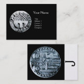 ZEEGEL VAN DE KNIGHTS-TEMPLAR-MONOGRAM-parel Visitekaartje (Voorkant / Achterkant)