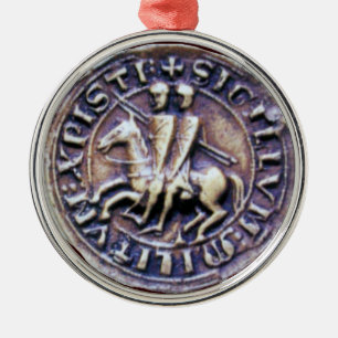 ZEEGEL VAN DE KNIGHTSTEMPLAR METALEN ORNAMENT