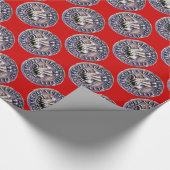 ZEEGEL VAN HET KNIGHTS TEMPLAR Red Cadeaupapier (Hoek)