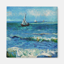 Zeegezicht bij Les Saintes-Maries Fijne Kunst