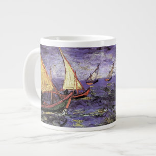 Zeegezicht bij Saintes Maries door Vincent van Gog Grote Koffiekop
