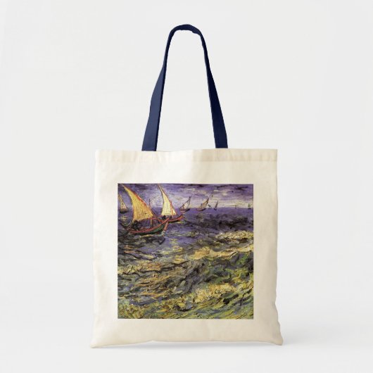 Zeegezicht bij Saintes Maries van Vincent van Gogh Tote Bag (Voorkant)