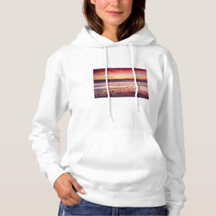 Zeegezicht en pier bij zonsondergang, CA Hoodie