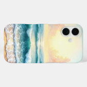 zeegezicht in de ochtend Case-Mate iPhone case (Achterkant (horizontaal))