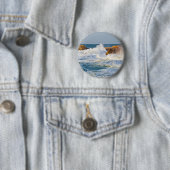 Zeegezicht Ronde Button 5,7 Cm (In situ)