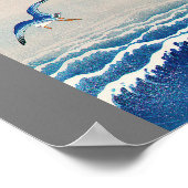 Zeegollen over de Golven, Watanabe Seitei Poster (Hoek)