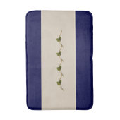 Zeegrapbloei Stripe- Navy- Badmat (Voorkant Verticaal)