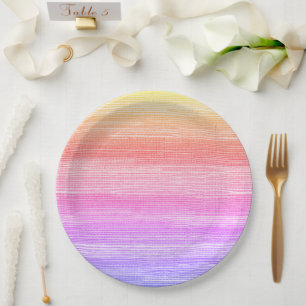 Zeegras Abstracte Waterverf Ombre Neon Papieren Bordje
