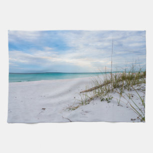 Zeegras & Witte Zand Strand Ochtend Keukenhanddoek