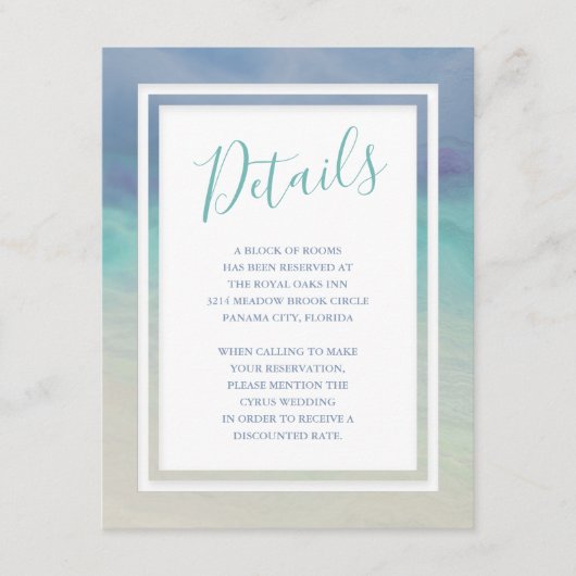 Zeegrens Informatiekaartje (Voorkant)