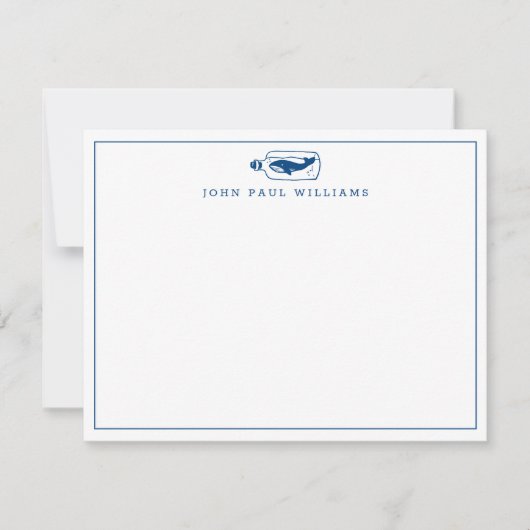 Zeegrens Noordzee Notitiekaartje (Voorkant)