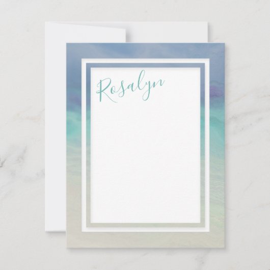 Zeegrens Notitiekaartje (Voorkant)