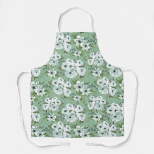 Zeegroene anemoon All-Over Print Schort