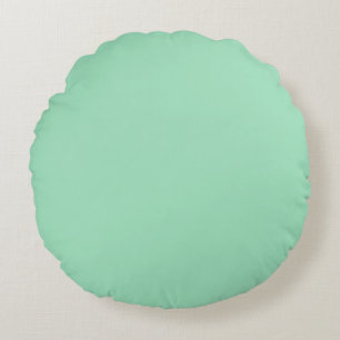 Zeegroene effen kleur rond kussen