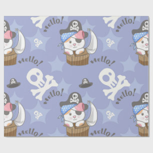 Zeeheld Katje Patroon Cadeaupapier