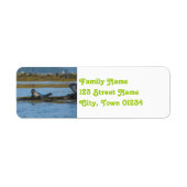 Zeehond in Casco Bay Maine Etiket (Voorkant)