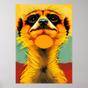 Zeehond Majesteit – Pop Art Safari Beschermer Poster