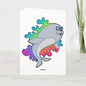 Zeehond met Bril Kaart (Achterkant)