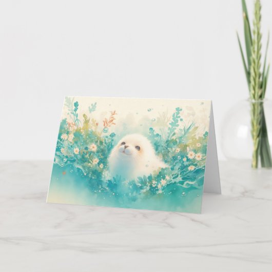 Zeehonden Ocean Meadow Kaart (Voorkant)