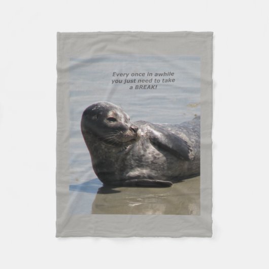 zeehondendeken fleece deken (Voorkant)