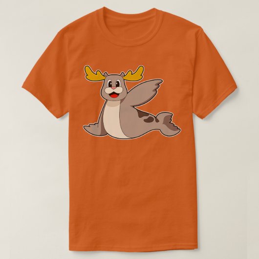 zeehondenrendier t-shirt (Design voorkant)