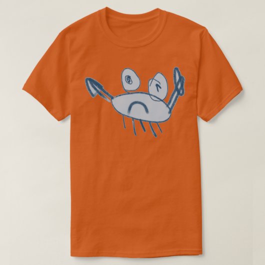 Zeekblauwe krab van Sofia T-shirt (Design voorkant)