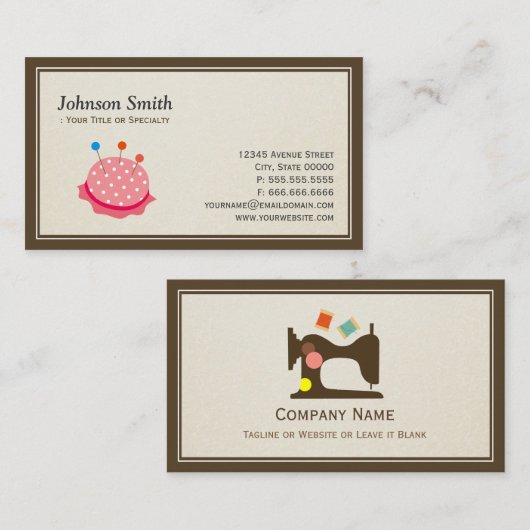 Zeekleurmachine - Snijschroefdraadkit Visitekaartje (Voorkant / Achterkant)