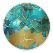 Zeekleurstoffen gems faux golden and glam custom n keramische knop (Voorkant)