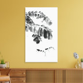 Zeekuivel in water canvas afdruk (Insitu (Woonkamer))