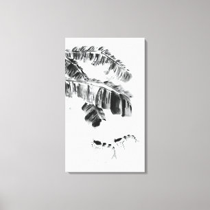 Zeekuivel in water canvas afdruk