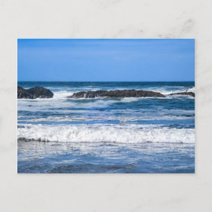 Zeekust aan de kust van de Stille Oceaan Briefkaart