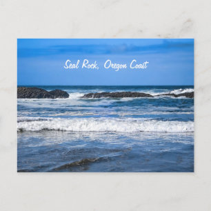 Zeekust aan de kust van de Stille Oceaan Briefkaart