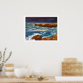 Zeekust in Bretagne Poster (Keuken)