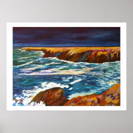 Zeekust in Bretagne Poster