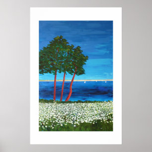 Zeekust in Bretagne Poster
