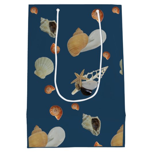 Zeekust van zeegaand zee medium cadeauzakje (Achterkant)