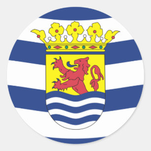 Zeeland, Nederland Ronde Sticker
