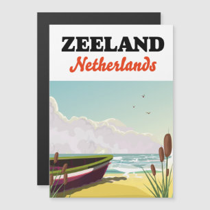 Zeeland Nederland strand reisposter