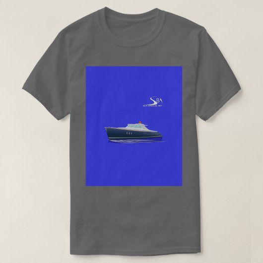 Zeelander Yacht Power 50 Ft T-shirt (Design voorkant)