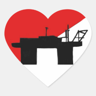 Zeelandse vlag hart sticker