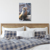 Zeeleeuw Canvas Afdruk (Insitu (Slaapkamer))