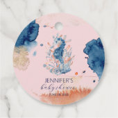 zeeleven | Baby shower van zeepaardjes Bedankjes Labels (Achterkant)