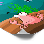 Zeeleven onder de zee Gepersonaliseerd Poster (Hoek)